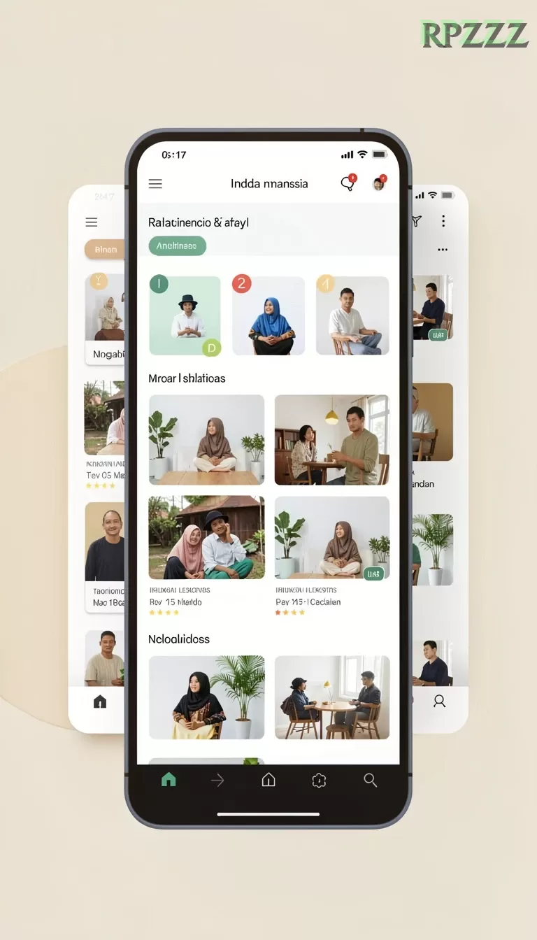 Cuplikan layar ORI33 — menu navigasi